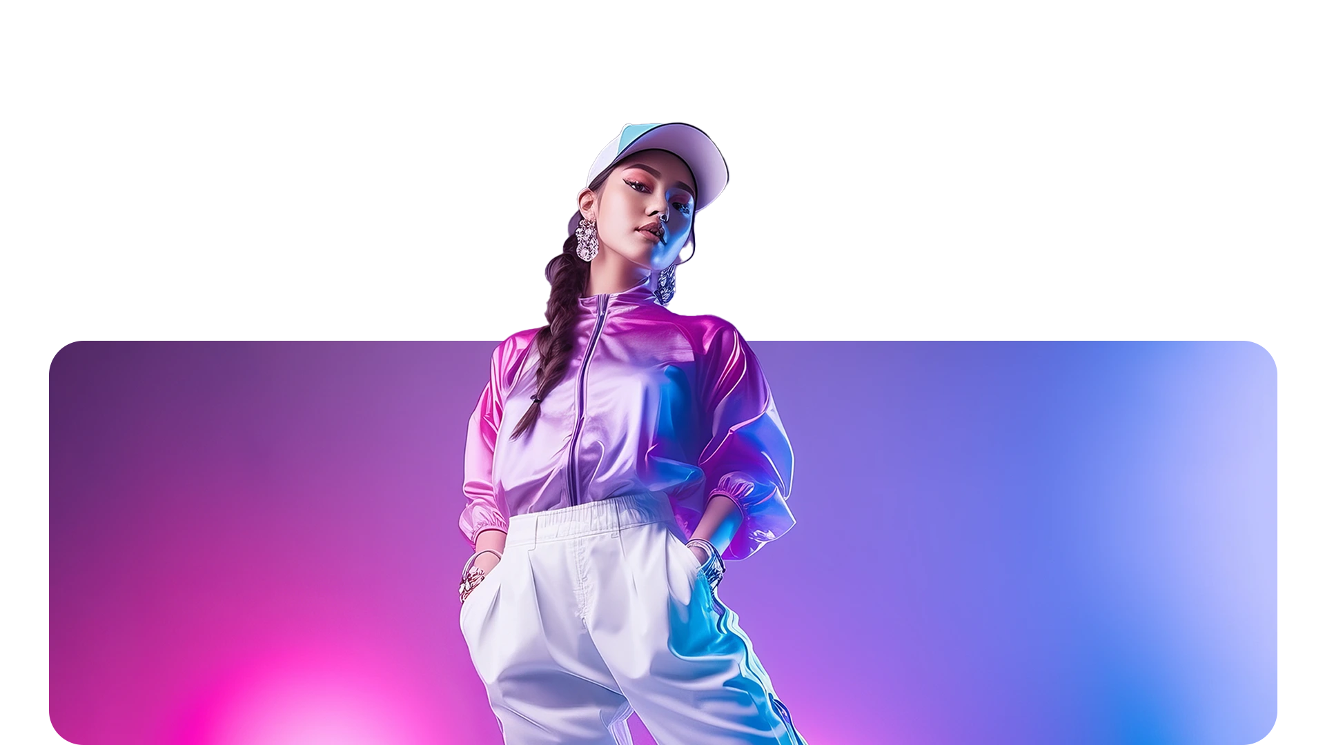 Asian background